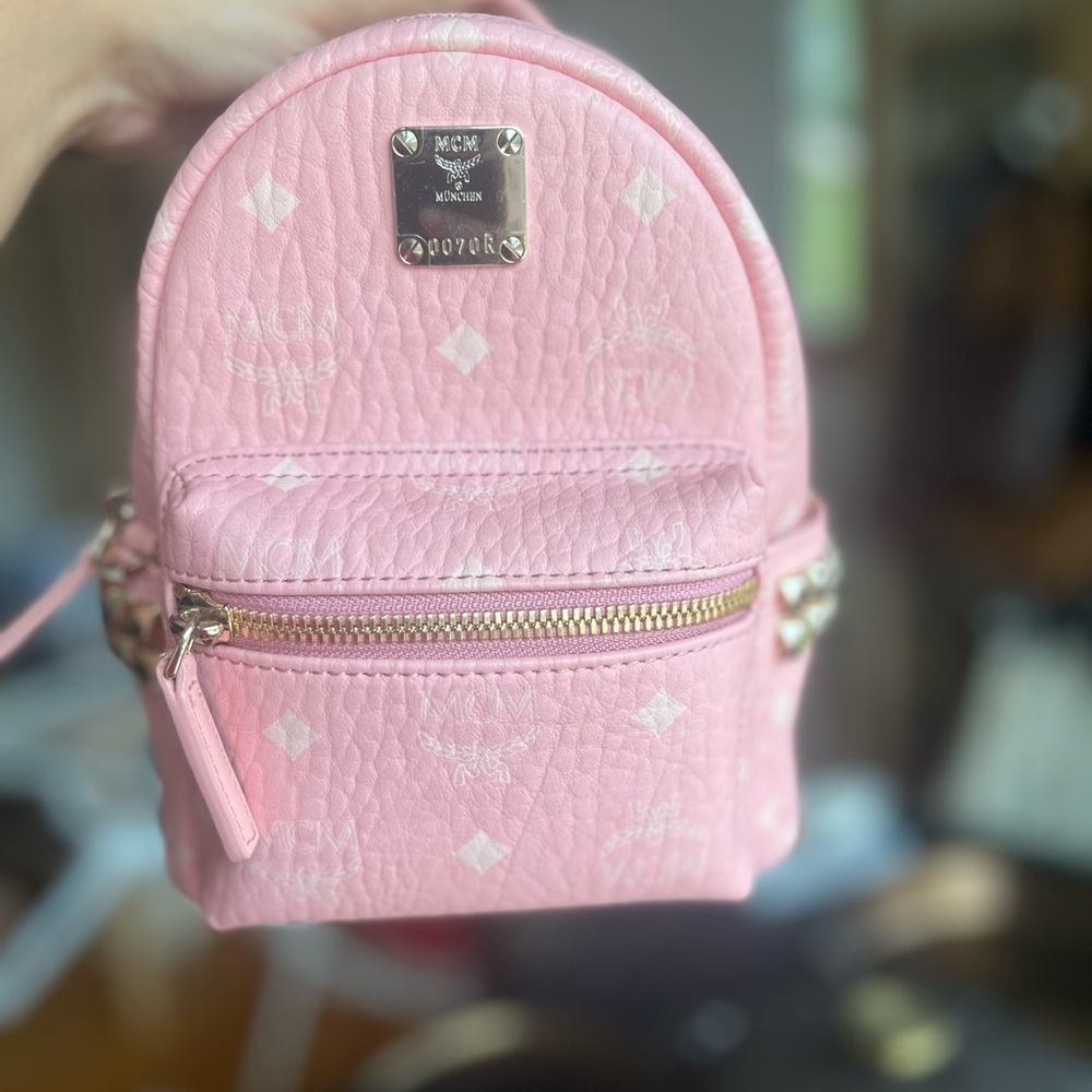 MCM Blossom Pink Mini Backpack